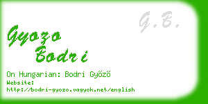 gyozo bodri business card